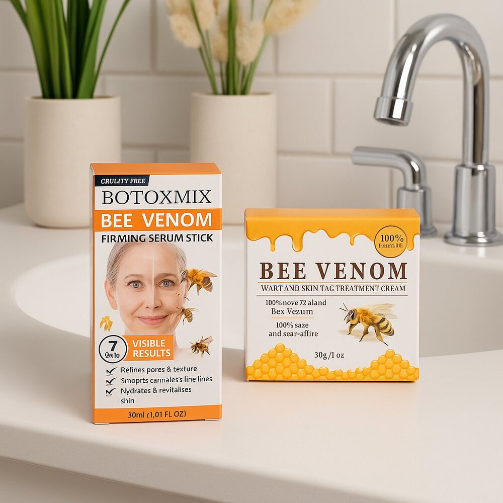 2PK Bee Venom Skincare Set | Firming Serum Stick + Wart & Skin Tag Treatment